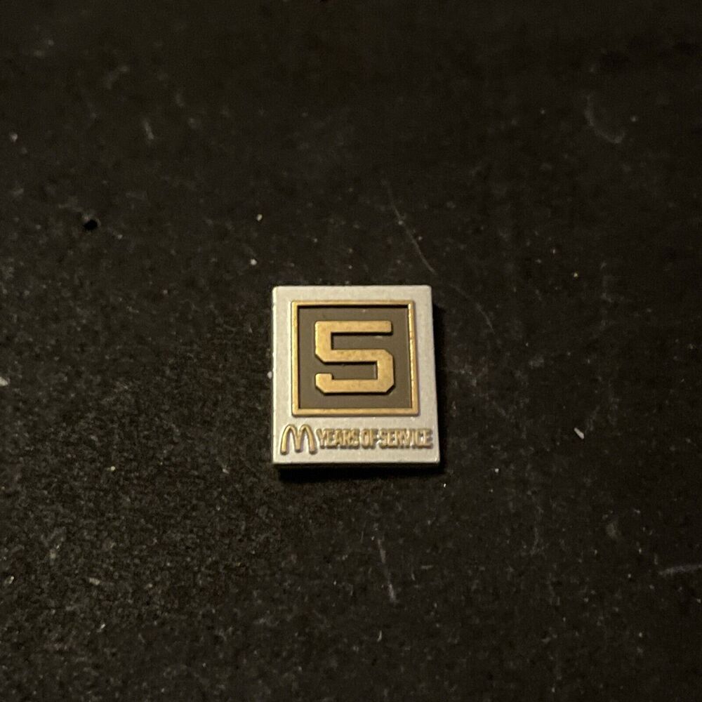 McDonald’s 5 Years Of‎ Service Employee Lapel Hat Pin
